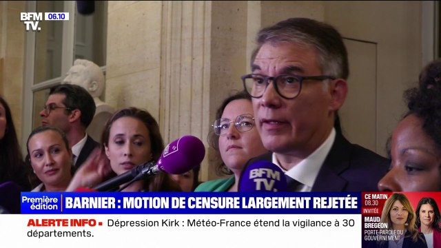 Le suspens était très mince : le NFP réagit au rejet de la motion de censure contre le gouvernement Barnier
