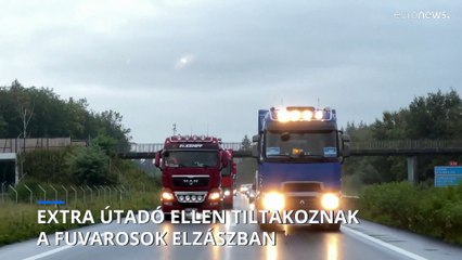 Tiltakoznak a francia kamionosok az Elzászban tervezett új útadó ellen