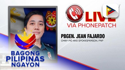 Panayam kay PNP Chief PIO and spokesperson PBGen. Jean Fajardo kaugnay ng assessment ng pulisya sa pagtatapos ng COC filing