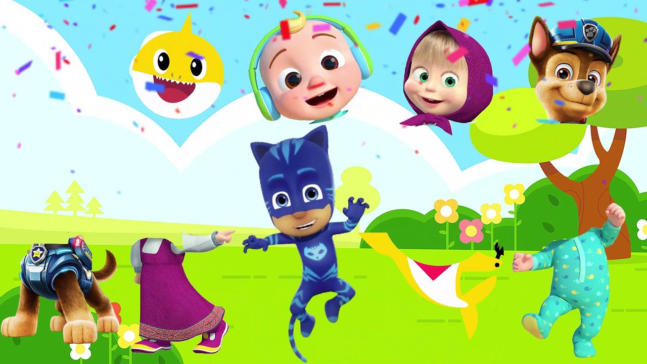 What if we had fun locating Masha, Co Co melon, PJ Masks, Baby shark and Paw Patrol-