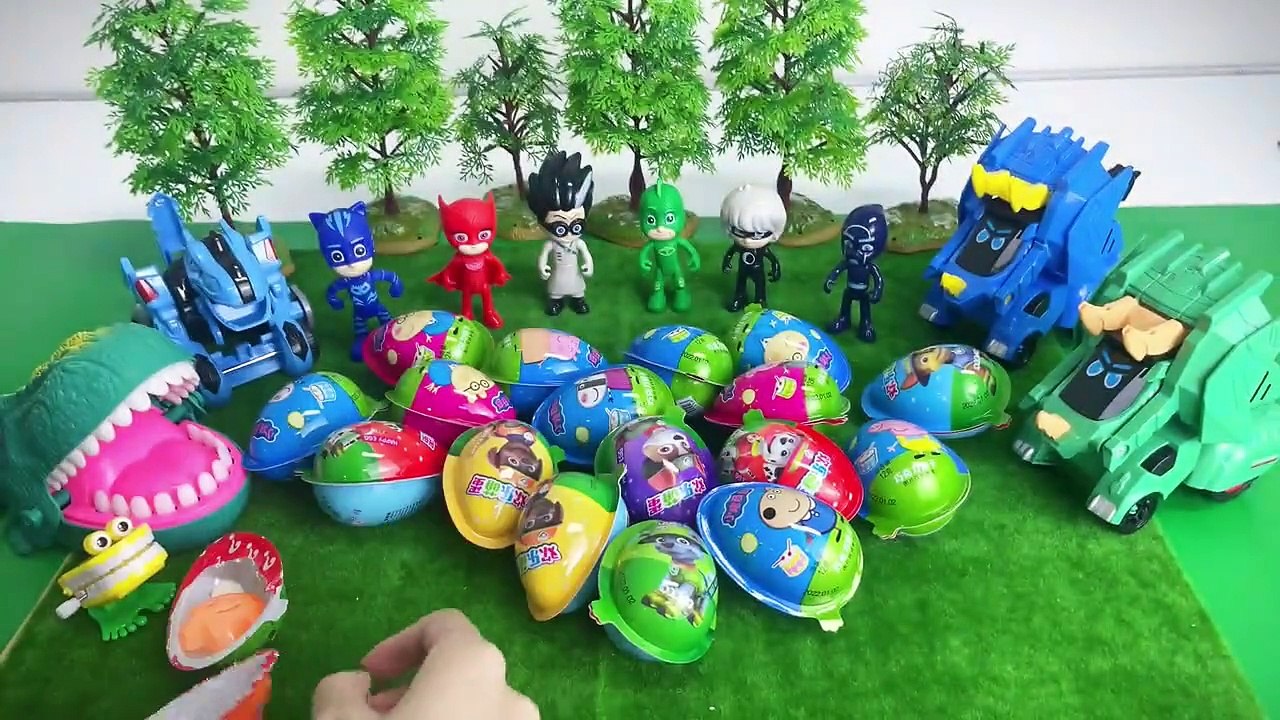 Satisfying Video l Opening Surprise Eggs with PJ Masks