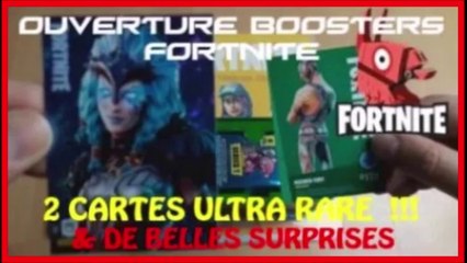 OUVERTURE BOOSTERS PANINI FORTNITE #2 [ 2 CARTES TRÈS RARE & DE BELLES SURPRISES !!! ]