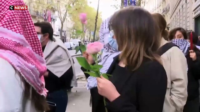 Nouvelles actions à Sciences Po le 8 octobre 2024 avec plusieurs dizaines d'étudiants