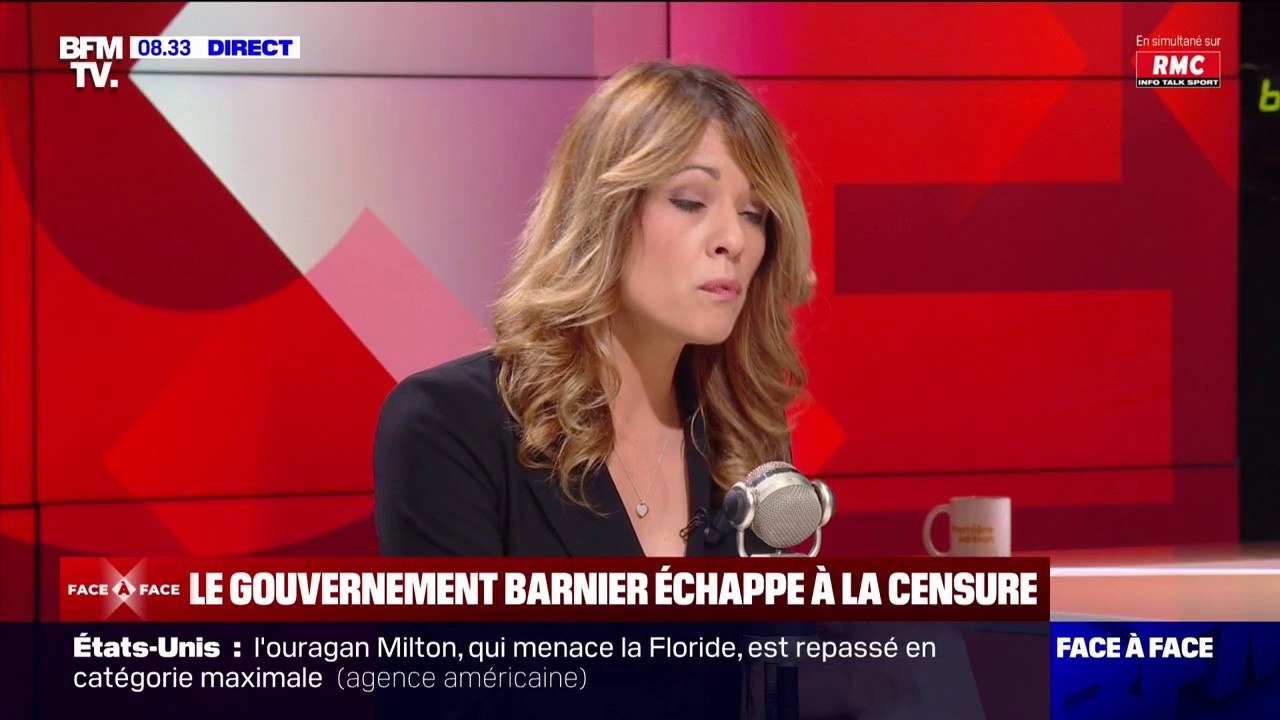 Maud Bregeon (porte-parole du gouvernement): "Je suis intimement convaincue que l'intérêt du pays, c'est que Michel Barnier réussisse"