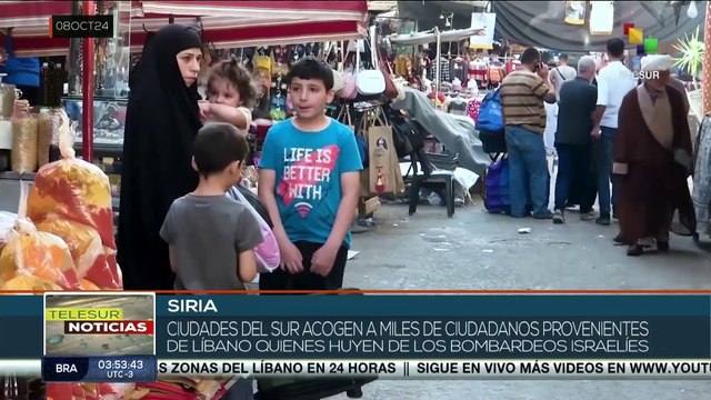 Siria acoge a miles de ciudadanos libaneses que huyen de los bombardeos israelíes