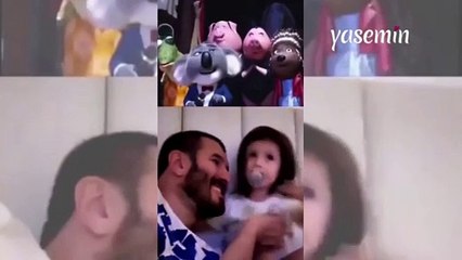 İzlediği animasyondan etkilendi babasına sarıldı! Minik kızın tatlı anları...