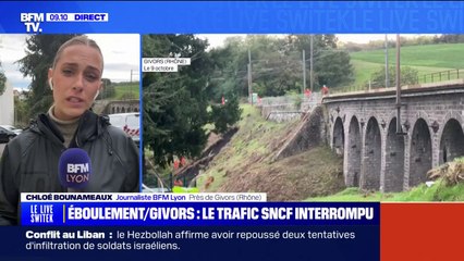 Tempête Kirk: la circulation à l’arrêt entre Saint-Étienne et Lyon à cause d’un éboulement