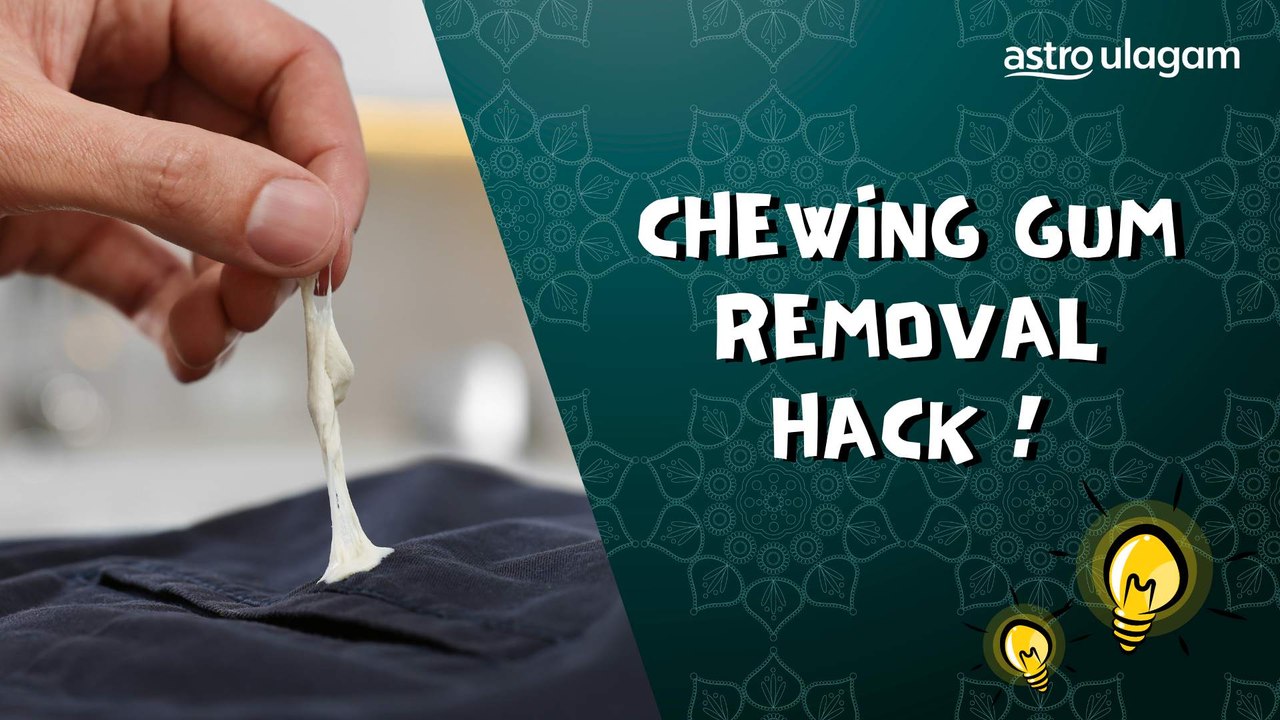 How to remove chewing gum from clothes?