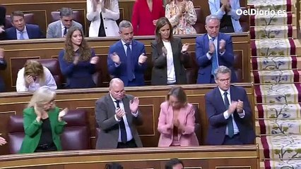 El PP interrumpe a Pedro Sánchez para recibir en pie a Marimar Blanco, senadora y hermana de Miguel Ángel Blanco