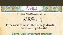 Quran  71 Surat Nuh (NOAH) Arabic and English Translation and Transliteration HD  ,Al Quran Melodies