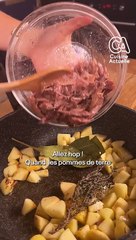 Tourte au canard et pommes