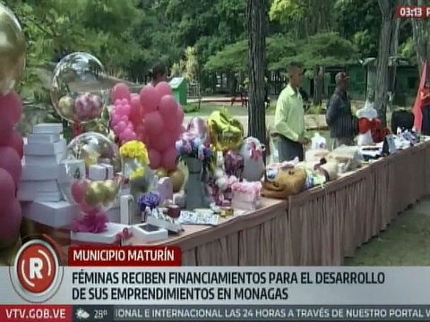 Féminas del edo. Monagas reciben financiamientos para el desarrollo de sus emprendimientos