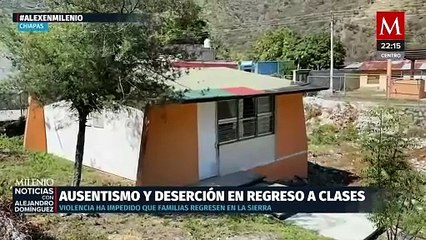 Retorno a clases en Chiapas revela deserción escolar por desplazamiento