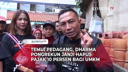 Temui Pedagang, Dharma Pongrekun Janji Hapus Pajak 10 Persen Bagi UMKM