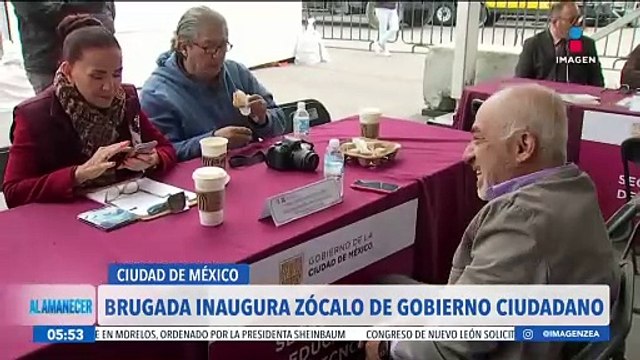 Clara Brugada inaugura el programa Zócalo de Gobierno Ciudadano