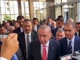 Erdoğan, gazetecinin sorusunu A Haber muhabirine cevaplattı