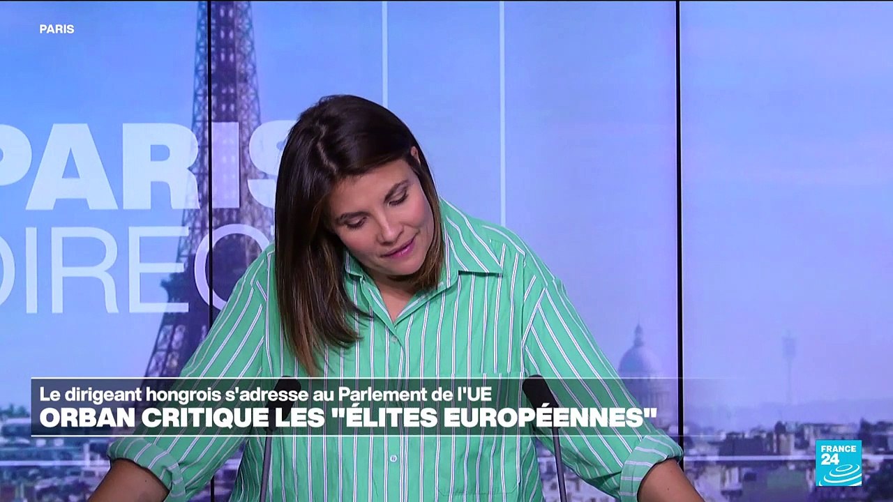 Viktor Orban, face au Parlement de l'UE, critique les "élites européennes"