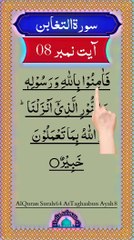 Al-Quran - Surah 64 - At-Taghaabun - Ayah 8 | daily tilawat e quran | hafiz salman ali