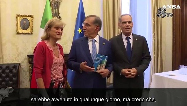 La Russa saluta in Aula gli esponenti della comunita' ebraica