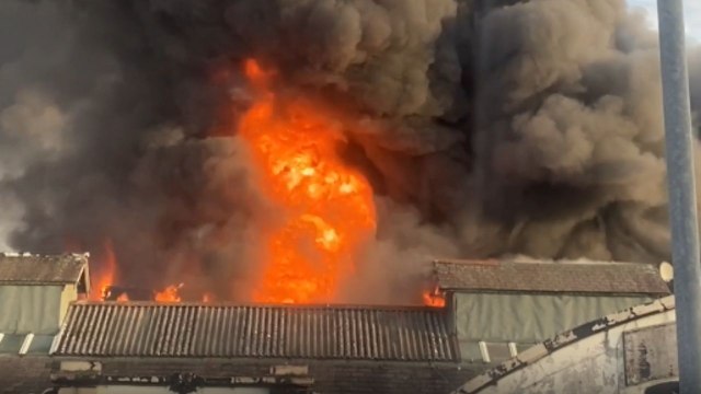 Sudden fire sends massive smoke plumes over Levenshulme as firefighters rush to scene