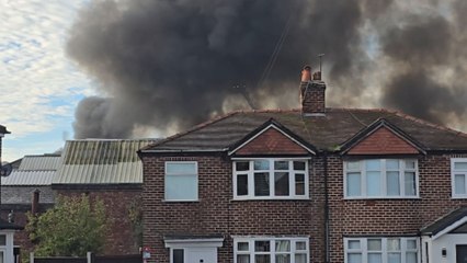 Levenshulme: Fire in industrial unit causes thick smoke, leading to emergency response.