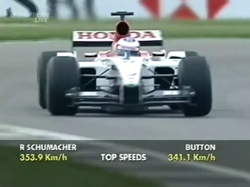 F1 – Jenson Button (BAR Honda V10) lap in pre-qualifying – USA 2003