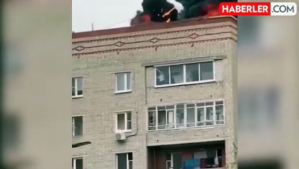 Serin kanlılığı hayrete düşürdü, bina yanarken o işine devam etti