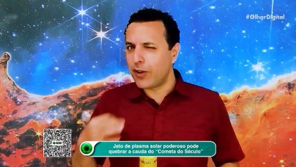 Powerful solar plasma jet could break the tail of the 'Comet of the Century'