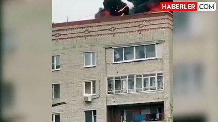 Serinkanlılığı hayrete düşürdü, bina yanarken o işine devam etti