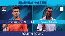 Djokovic beats Safiullin to reach 10th Shanghai quarters