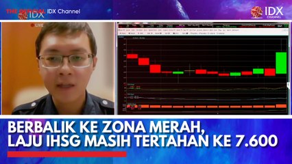 Berbalik ke Zona Merah, Laju IHSG Masih Tertahan ke 7.600