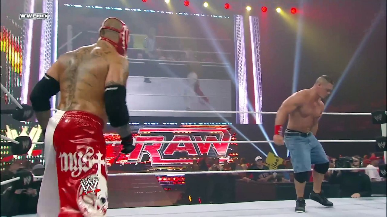Rey Mysterio vs. John Cena match highlight | WWE Raw