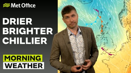 Met Office Morning Weather Forecast 10/10/2024 - – Early rain clearing the south