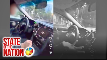 Tila sadyang pagpasok ng motorista sa one-way street sa BGC, viral | SONA