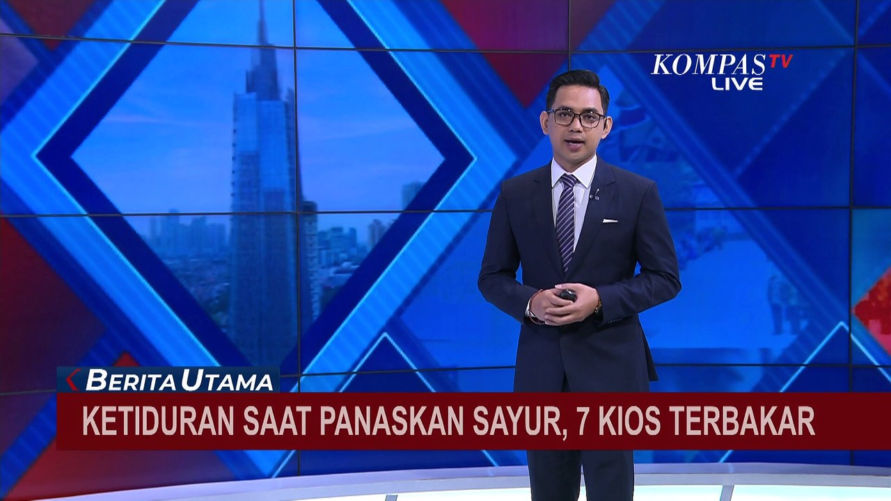 Lupa Matikan Kompor Saat Panaskan Sayur, 7 Kios di Jalan Kenjeran Hangus Terbakar