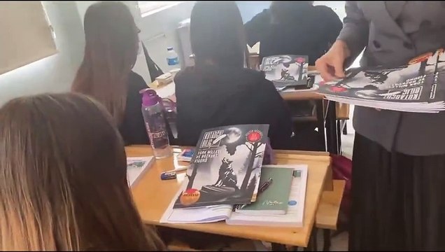 Ülkü Ocakları okul ziyaretinde