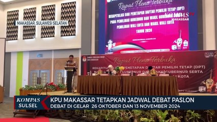 KPU Makassar Tetapkan Jadwal Debat Paslon