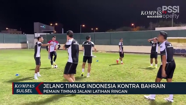 Jelang Timnas Indonesia Kontra Bahrain, Pemain Timnas Jalani Latihan Ringan