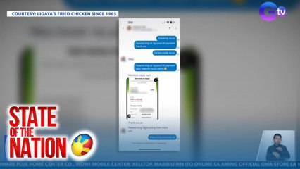 Proof of payment na ipinadala sa inorderan ng P2,000 halaga ng pagkain, edited | SONA