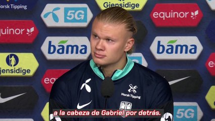 Haaland es tajante sobre su balonazo a Gabriel: "No me arrepiento de muchas cosas en la vida"