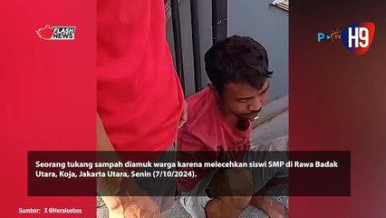 Lecehkan Siswi SMP, Tukang Sampah Diamuk Warga
