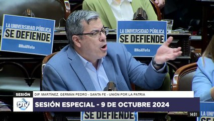"Una Argentina con el 80% de excluidos": Martínez criticó el modelo de país de Milei y el veto al financiamiento universitario