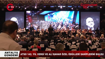 ATSO 142. Yıl Vergi ve Ali Bahar Ödülleri sahiplerini buldu