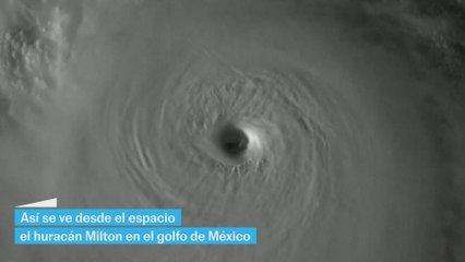 asi se ve desde el espacio el huracán milton