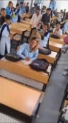 Monkey Enters Classroom and Disrupts Class