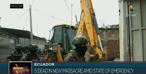 Ecuador reports 5 killed in new massacre amid state of emergency