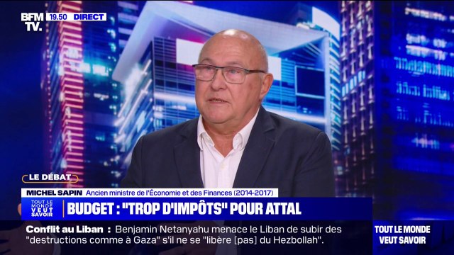 Réduction du déficit: Tous ceux qui disent qu'on peut y arriver sans augmentation d'impôts, c'est du pipeau , assure l'ancien ministre de l'Économie Michel Sapin