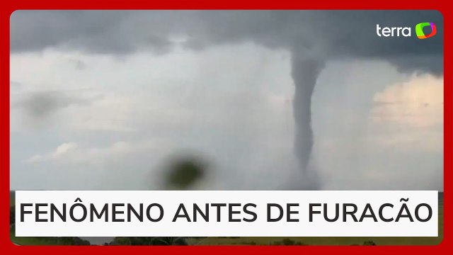 Tornado é registrado em rodovia na Flórida horas antes da chegada do furacão Milton
