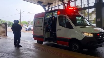 Em risco, homem é socorrido pela GM e Samu no Terminal Oeste