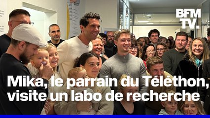"Vous pouvez compter sur moi ! » : Mika, parrain du Téléthon 2024, nous a fait visiter un laboratoire qui oeuvre pour la recherche
